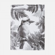 Bonnie and Neil | Cotton Tea Towel | Kooka Fern | Black